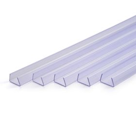 Rope Light Track 5PCS Clear Plastic U Channel System Accessories