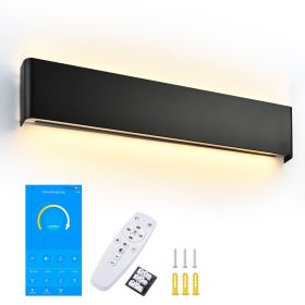 Vanity Light Dimmable APP/Remote Control, Black